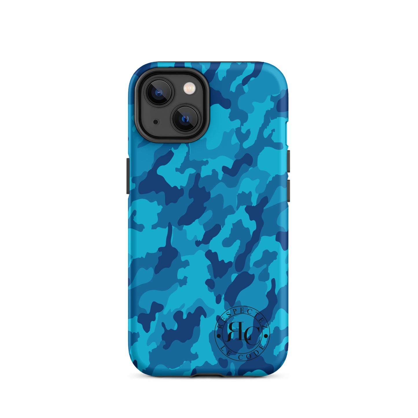 Blue Camo Tough Case for iPhone®