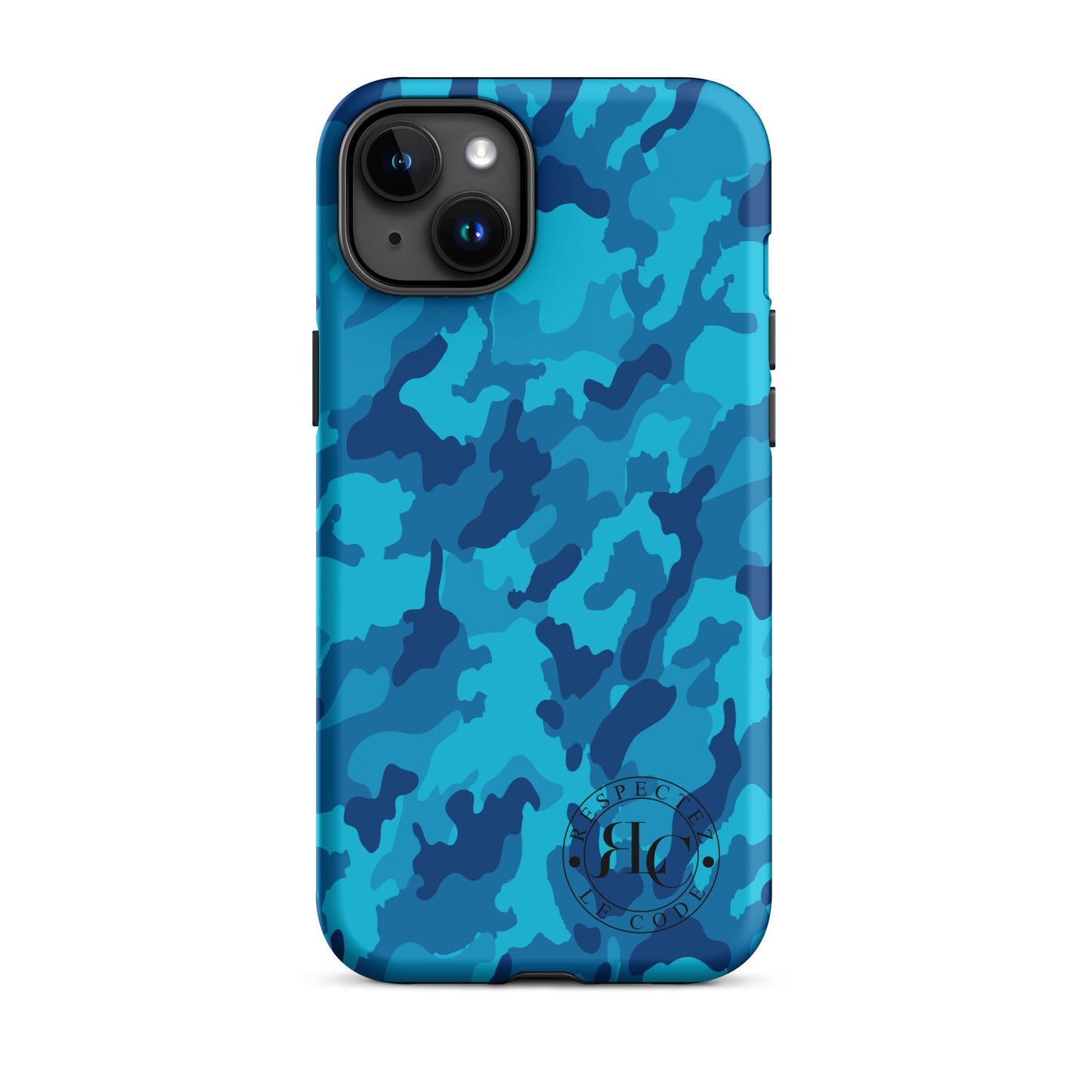 Blue Camo Tough Case for iPhone®