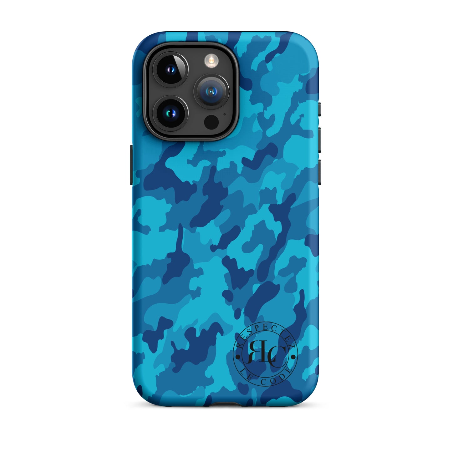 Blue Camo Tough Case for iPhone®