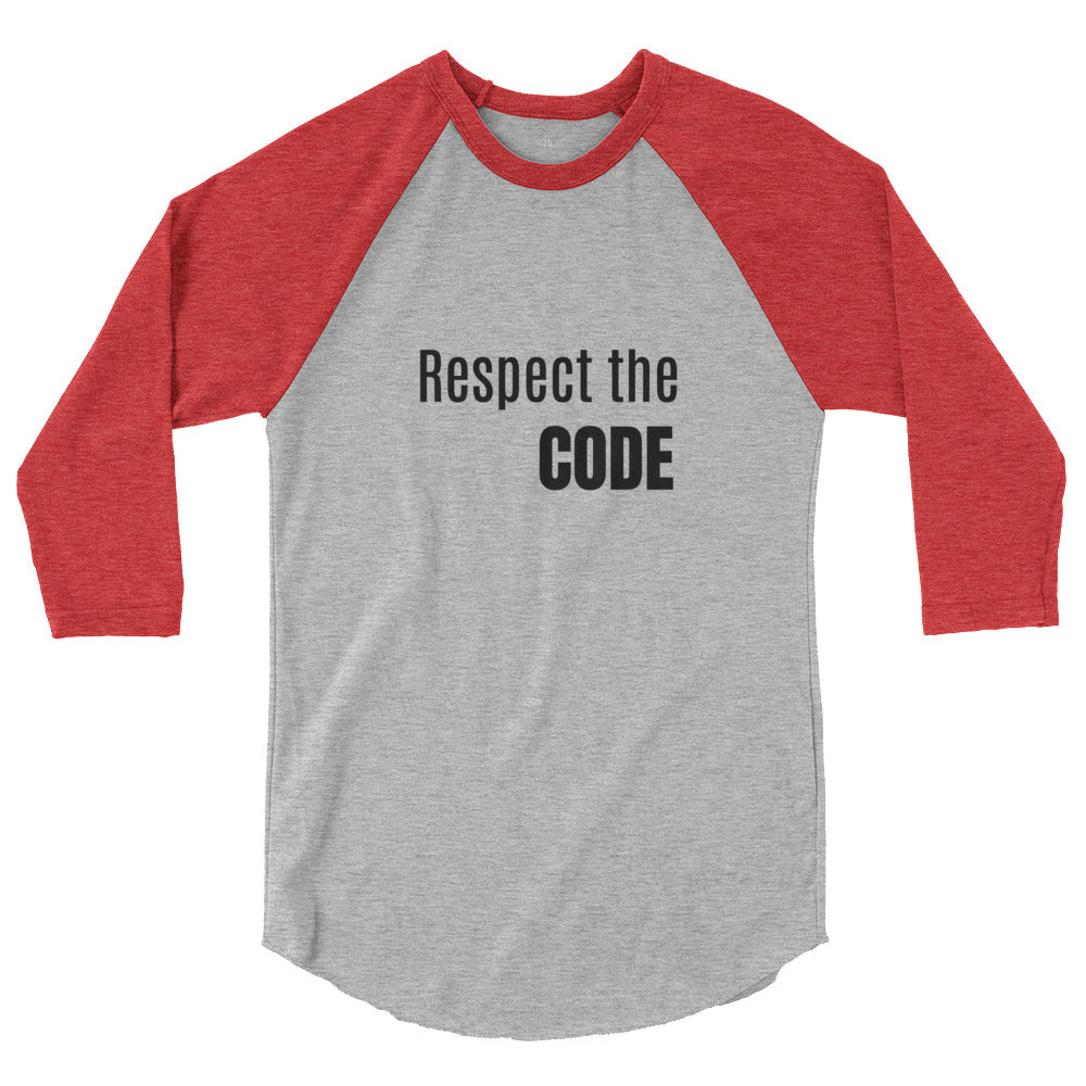 Respect the Code 3/4 Sleeve Raglan Shirt - Respectez Le Code