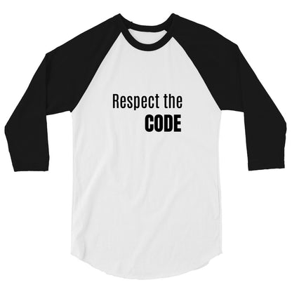 Respect the Code 3/4 Sleeve Raglan Shirt - Respectez Le Code