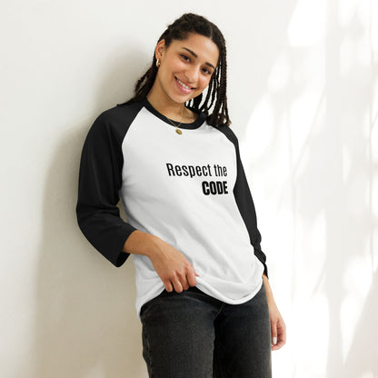 Respect the Code 3/4 Sleeve Raglan Shirt - Respectez Le Code