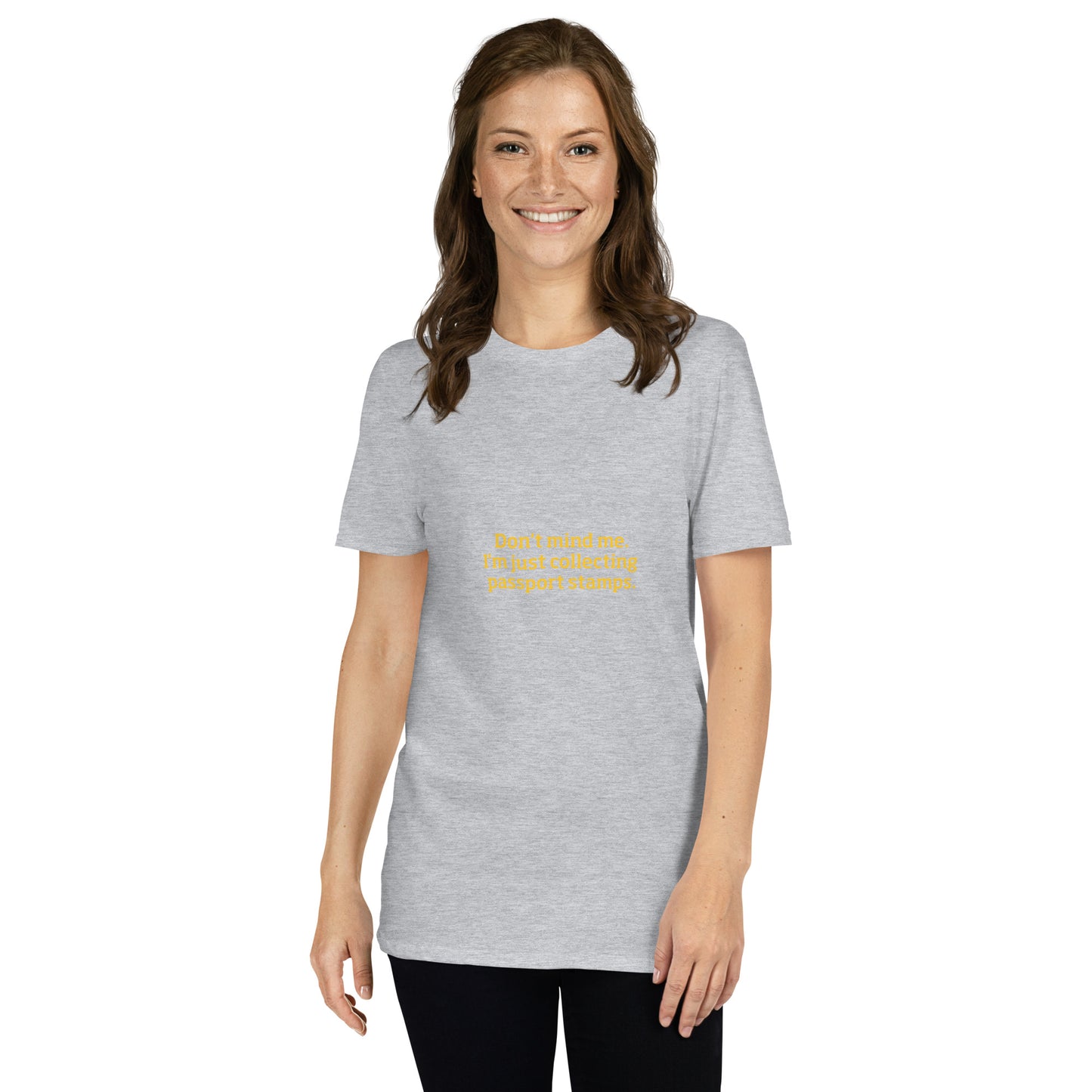 Passport Stamps Collector Short-Sleeve Unisex T-Shirt - Respectez Le Code