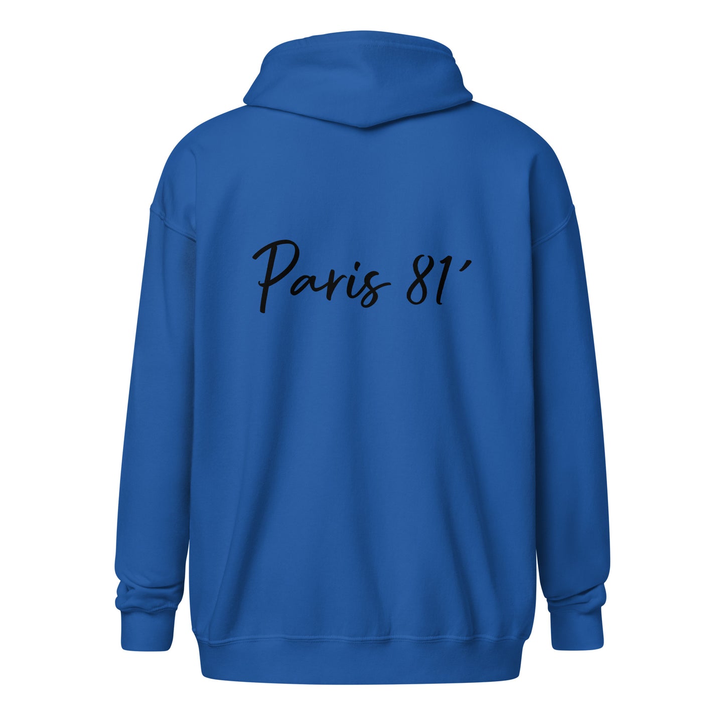 Paris 81 Soft Fleece Zipper Hoodie with Embroidery - Respectez Le Code