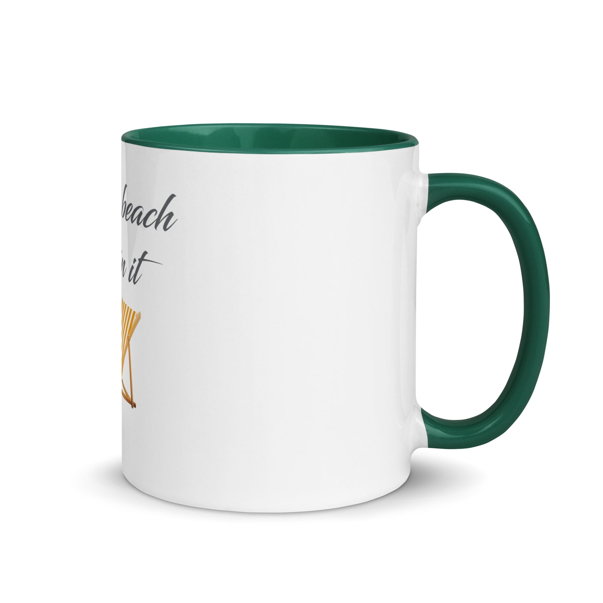 Life's a Beach Soleil (So Lay) In It Mug with Color Inside - Respectez Le Code