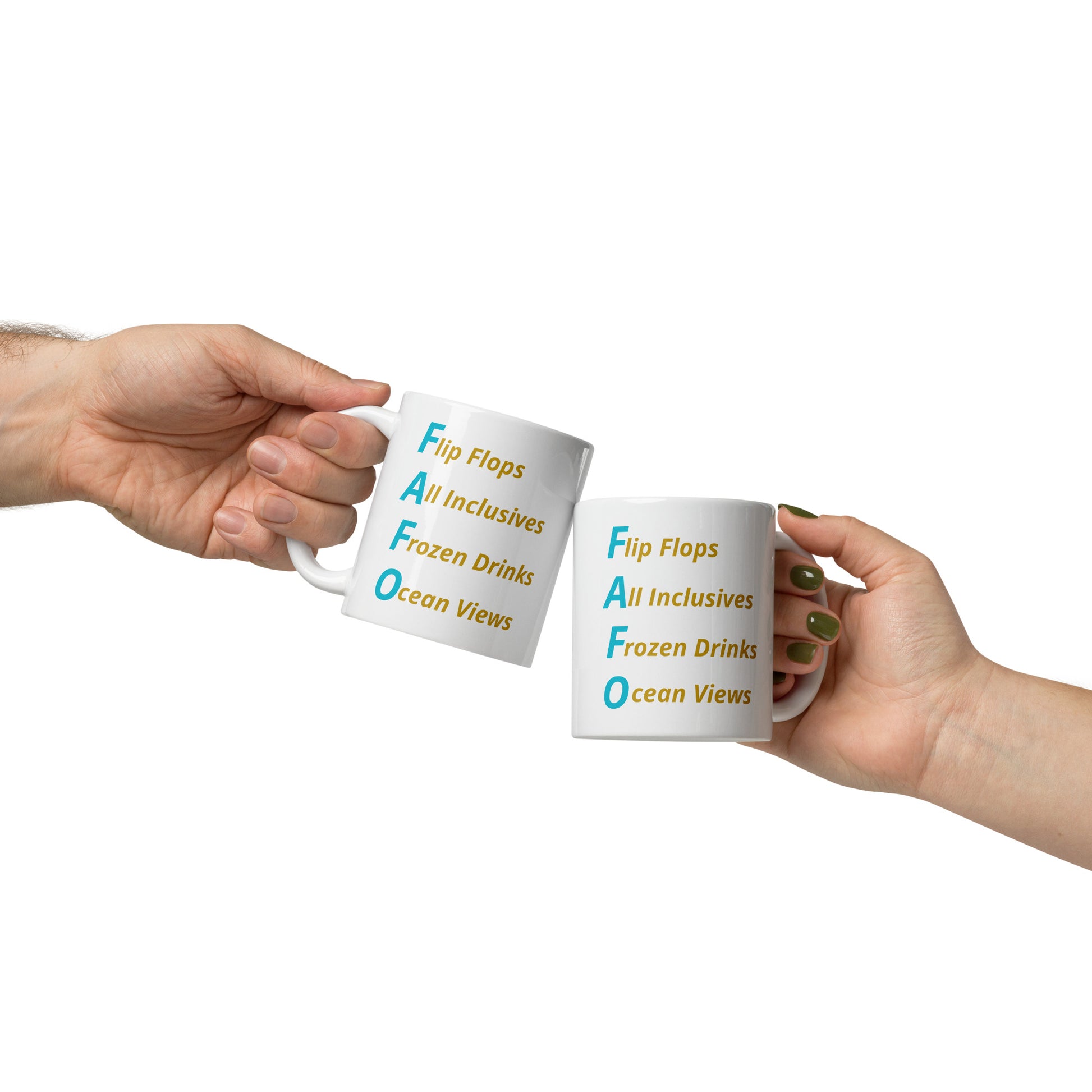 FAFO Vacation Vibes Glossy Mug - Respectez Le Code