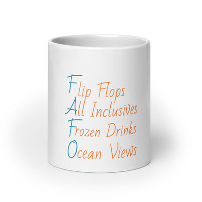 FAFO Vacation Vibes Glossy Mug