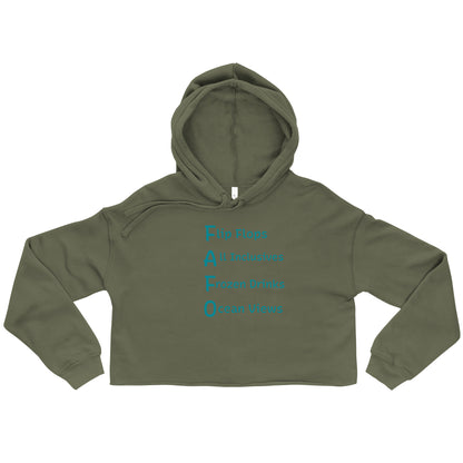 FAFO Vacation Vibes Crop Hoodie