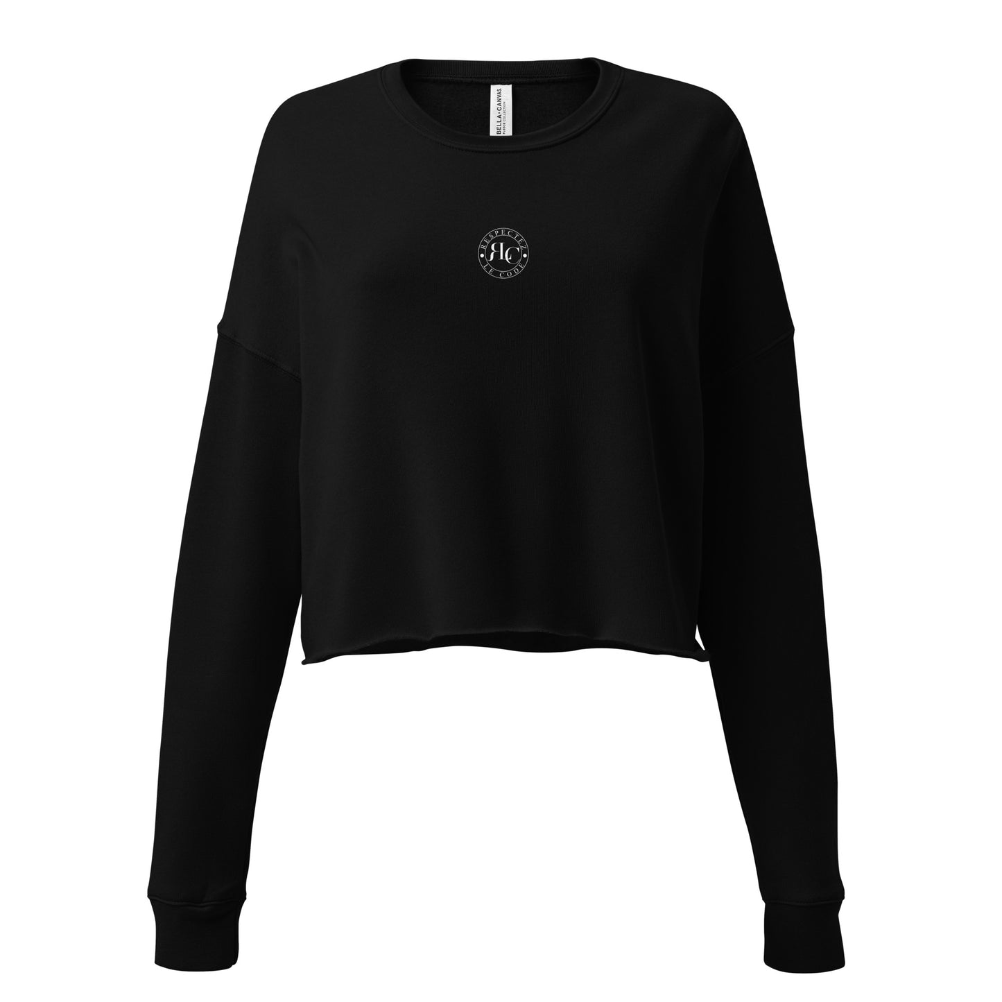 RLC Logo Soft Fleece Crop Sweatshirt - Respectez Le Code