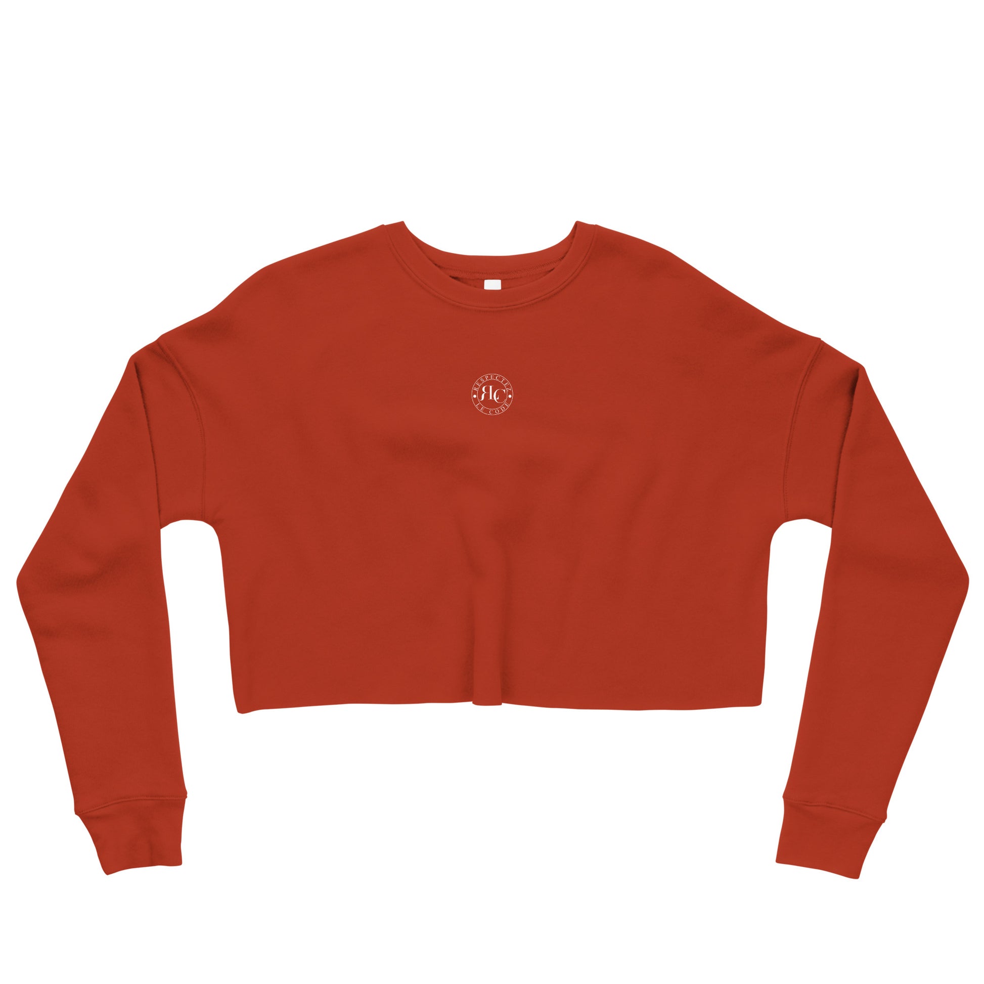 RLC Logo Soft Fleece Crop Sweatshirt - Respectez Le Code